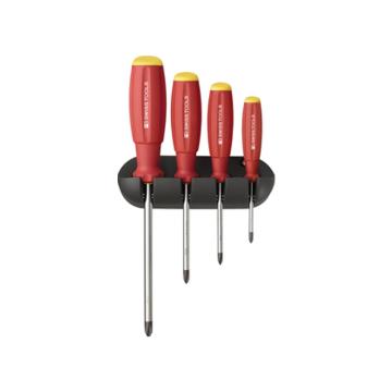 PB SWISS TOOLS 4件套双组份十字螺丝刀(含托架），PB 8242(7 610733 078707) TOOLS 售卖规格：1套