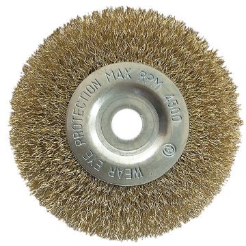 库兰/KULLEN 平行钢丝轮，镀铜钢丝，3312516130 125mm*16mm，0.3mm丝径，RPM4500 售卖规格：1盒