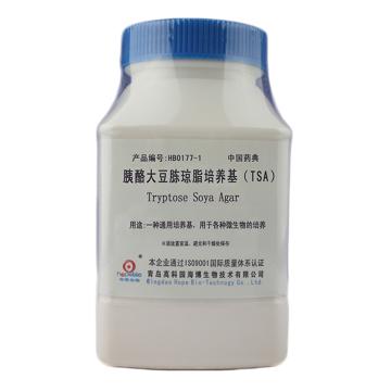 海博生物 胰酪大豆胨琼脂培养基（TSA）（2015药典），HB0177-1 250g，用于各种微生物的培养(2010,2015药典) 售卖规格：250克/瓶