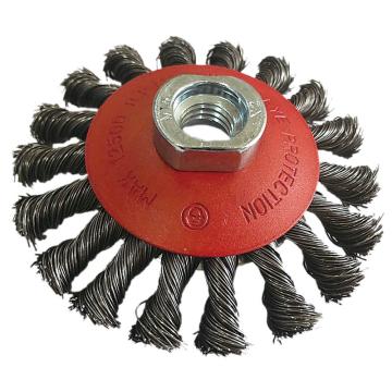 库兰/KULLEN 盆形扭丝钢丝轮，钢丝，1210014150 100mm，0.5mm丝径，螺纹M14，RPM12500 售卖规格：1盒