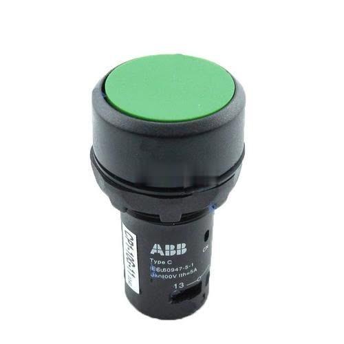 ABB 不带灯复位平钮塑料，CP1-10G-11 绿色，1NO1NC 售卖规格：1个