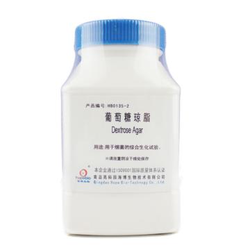 海博生物 葡萄糖琼脂，HB0135-2 250g，用于肠杆菌科细菌葡萄糖发酵试管。（国内常用） 售卖规格：250克/瓶