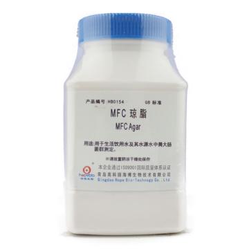 海博生物 MFC琼脂，HB0154 250g，用于粪大肠菌群的滤膜法检测 售卖规格：250克/瓶