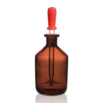 普兰德/BRAND 滴瓶，棕色，100ml，含有胶头滴管及乳胶头，124539 售卖规格：1个