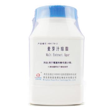 海博生物 麦芽汁琼脂，HB4176-2 250g，用于霉菌和酵母菌计数 售卖规格：250克/瓶