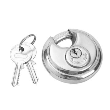 罕码 不锈钢圆饼锁（不同花），HMKL318N 锁体宽70mm 售卖规格：1把