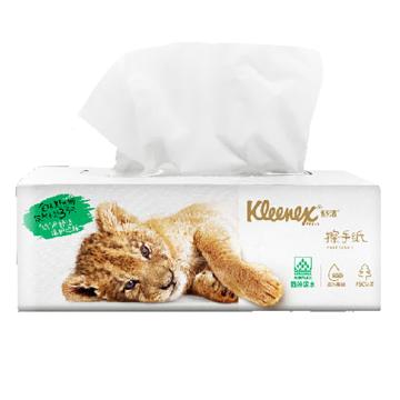 舒洁/Kleenex 舒洁单层150抽擦手纸，0564 6包/提 售卖规格：3提/箱