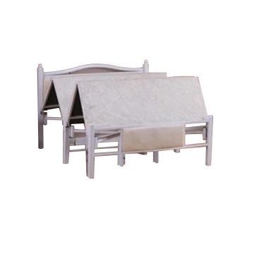 折叠床午休简易行军床，白色 1米宽 1.95米长（免安装）