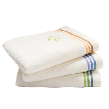 洁丽雅/GRACE 竹纤维绣花面巾毛巾，6947A 76×34cm 110g 颜色随机 售卖规格：1包