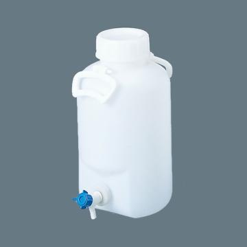 亚速旺/Asone 进口带龙头便携大容量瓶 10L广口 口内径×瓶体直径×高φ96×φ217×394mm，4-5334-01 售卖规格：1个