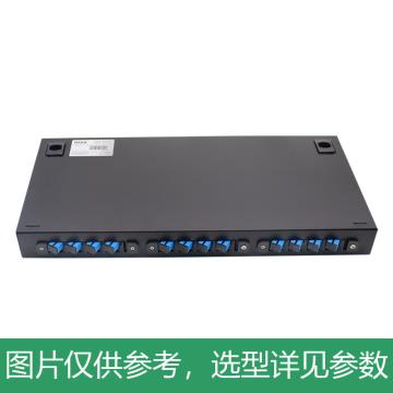 海乐 12口光纤终端盒， 12芯SC满配 光纤盒 光缆尾纤熔接盒 光纤配线架 P1-12-SC