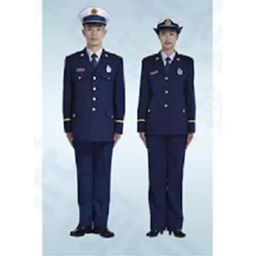 际华 消防员春秋常服全套，含肩章、胸章、袖章、帽徽等
