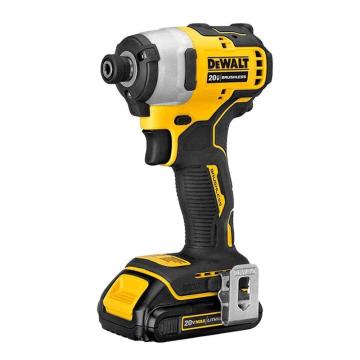 得伟/Dewalt 锂电无刷冲击起子机，DCF809M2 ，6.35mm六角夹头 300W，18V/20 MAX，4.0Ah，两电一充 售卖规格：1台