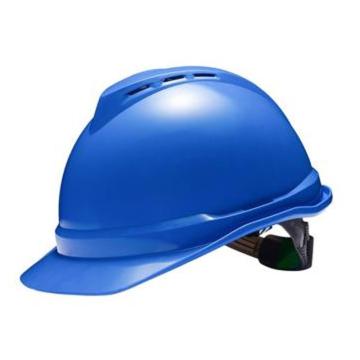 MSA 安全帽，10172480，ABS豪华型 蓝 超爱戴，正面华电logo，右侧蓝色CHEC，左侧蓝色调试（30起）
