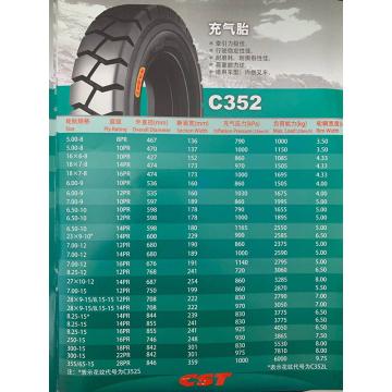 正新 5吨叉车轮胎，型号：8.25-15 14PR C352S含内胎