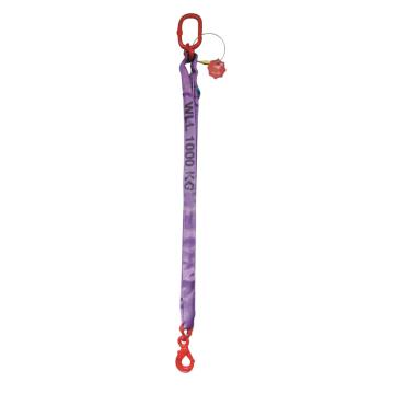 多来劲 单腿圆形吊装带组合吊具，2T×1m（总长）80级眼形自锁安全吊钩，0544 4001 01