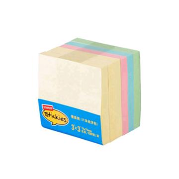 史泰博 多彩便条纸经济包，1548 3"×3"（100张/本）（6本/包） 售卖规格：1包