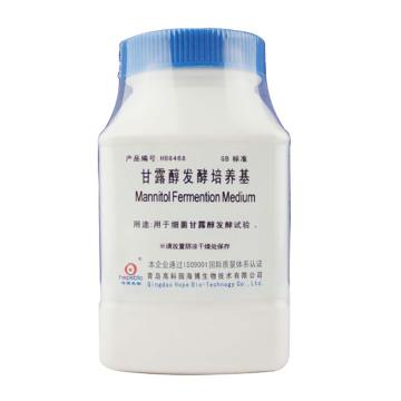 海博生物 甘露醇发酵培养基，HB8468 250g，用于细菌（如金黄色葡萄球菌）甘露醇发酵试验（GB标准） 售卖规格：250克/瓶