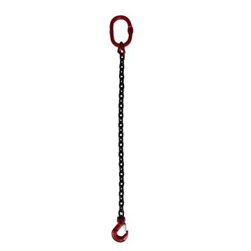 多来劲/doleco 80级单腿链条索具，19441301 02 5.3T×2m（总长） 羊角带舌吊钩 售卖规格：1套