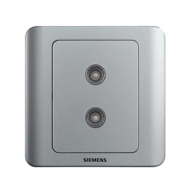 西门子/SIEMENS 二位电视插座(5-850MHz)，5TG01121CC122 售卖规格：1个