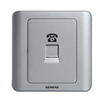 西门子/SIEMENS 一位电话插座RJ11，5TG01201CC122 售卖规格：1个