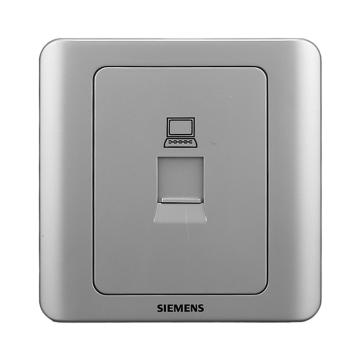 西门子/SIEMENS 一位八芯电脑插座RJ45(六类,非屏蔽)，5TG01271CC122 售卖规格：1个