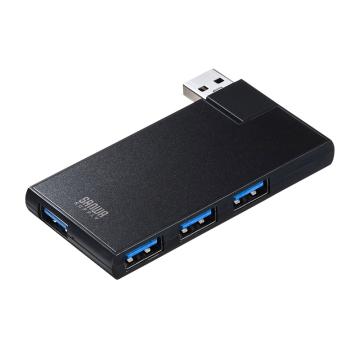 山业/SANWA SUPPLY USB集线器，USB-3HSC1BK 可旋口 售卖规格：1个