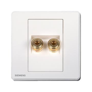 西门子/SIEMENS 双接线柱音响插座，5UH81813NC02 售卖规格：1个