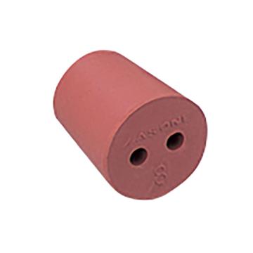 亚速旺/Asone 带孔橡胶塞 8号 红橡胶栓，1-7649-01 售卖规格：1个