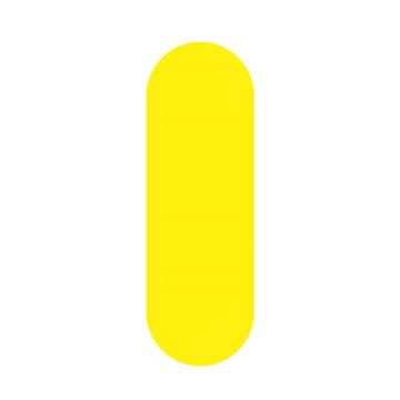 安赛瑞 5S管理地贴-一型，黄色，50×150mm，15779 售卖规格：10个/包