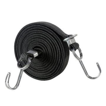安赛瑞 加长款弹力绳捆绑绳，25085 3cm×4m，黑色 售卖规格：1条