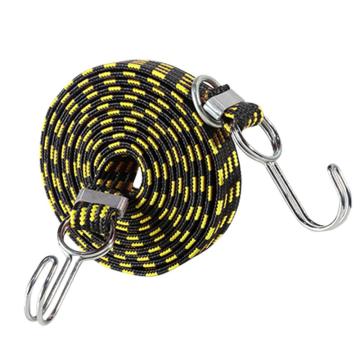 安赛瑞 加长款弹力绳捆绑绳，25084 3cm×4m，黄黑 售卖规格：1条