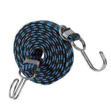安赛瑞 加长款弹力绳捆绑绳，3cm×4m，蓝黑(条），25083