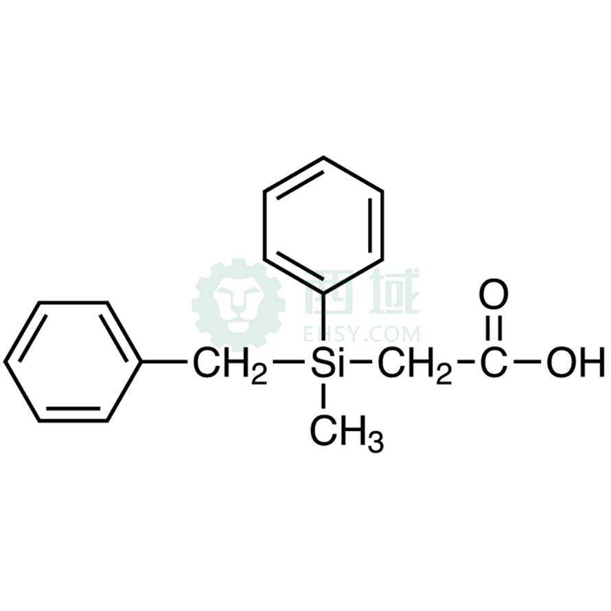 梯希爱/TCI (+)-苄甲苯基硅基乙酸 [用于以核磁共振旋光纯度测定]，B1720-100MG CAS:95373-54-9，98.0%，100MG 售卖规格：1瓶