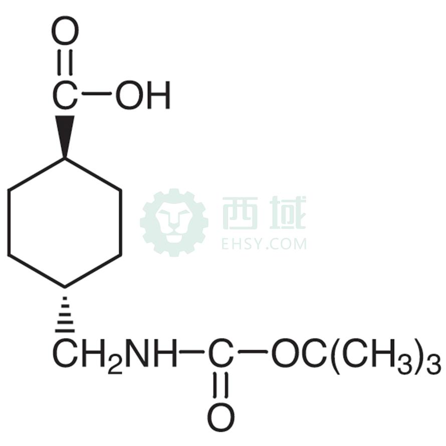梯希爱/TCI 反-4-(叔丁氧羰氨甲基)环己甲酸，B3253-5G CAS:27687-14-5，98.0%，5G 售卖规格：1瓶