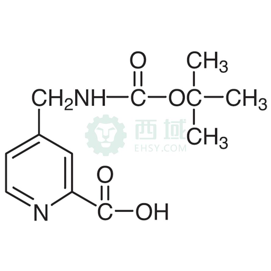 梯希爱/TCI 4-[(叔丁氧羰氨基)甲基]吡啶-2-羧酸 [激子手性法用试剂]，B2124-100MG CAS:260970-57-8，96.0%，100MG 售卖规格：1瓶