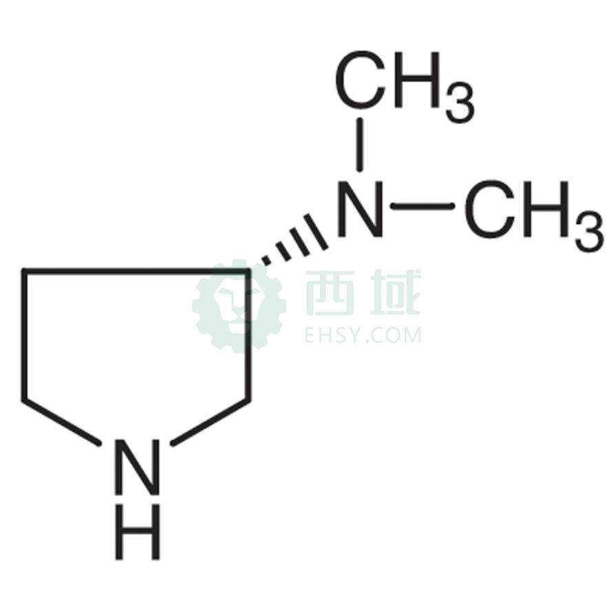 梯希爱/TCI (3S)-(-)-3-(二甲氨基)吡咯烷，D2193-5g CAS:132883-44-4，98.0%，5G 售卖规格：1瓶