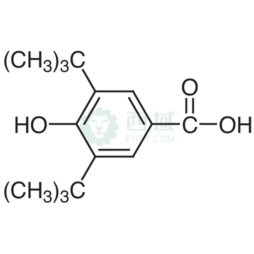 梯希爱/TCI 3,5-二叔丁基-4-羟基苯甲酸，D2381-25G CAS:1421-49-4，98.0%，25G 售卖规格：1瓶