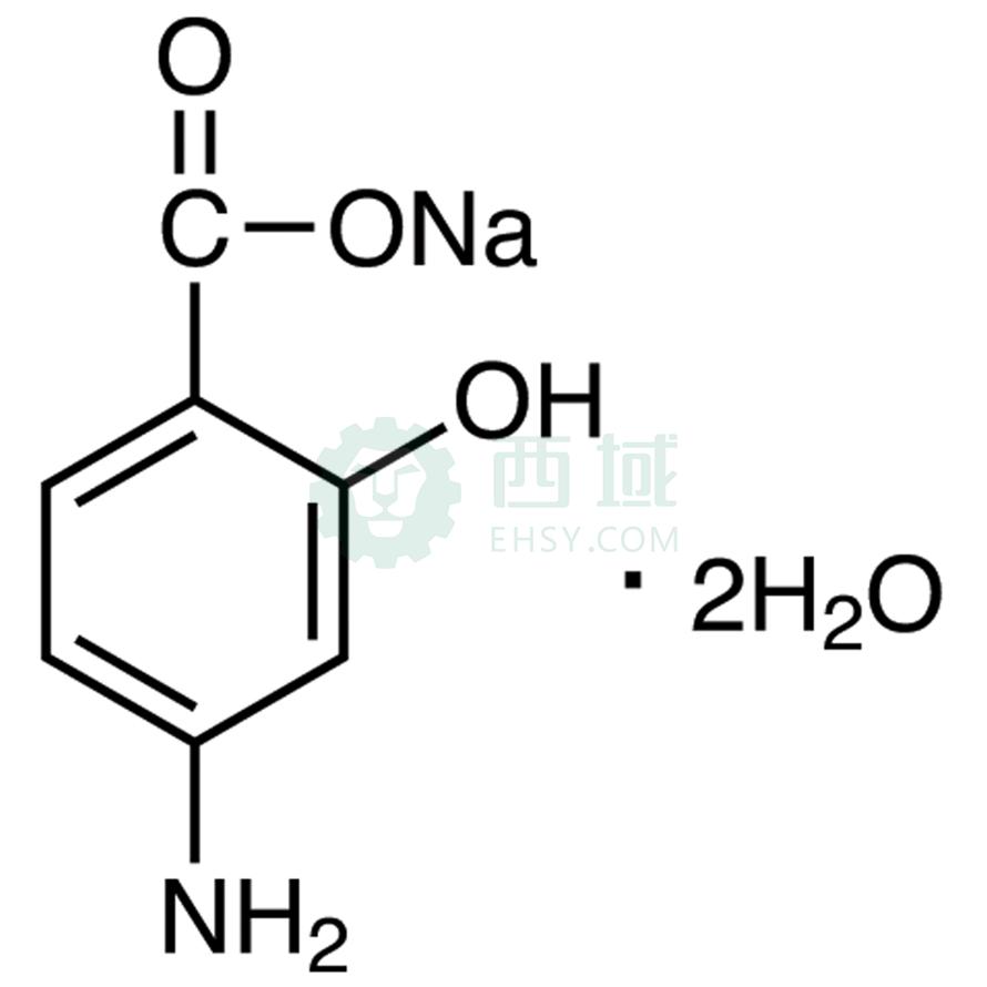 梯希爱/TCI 4-氨基水杨酸钠 二水合物，A0423-500G CAS:6018-19-5，98.0%，500G 售卖规格：1瓶