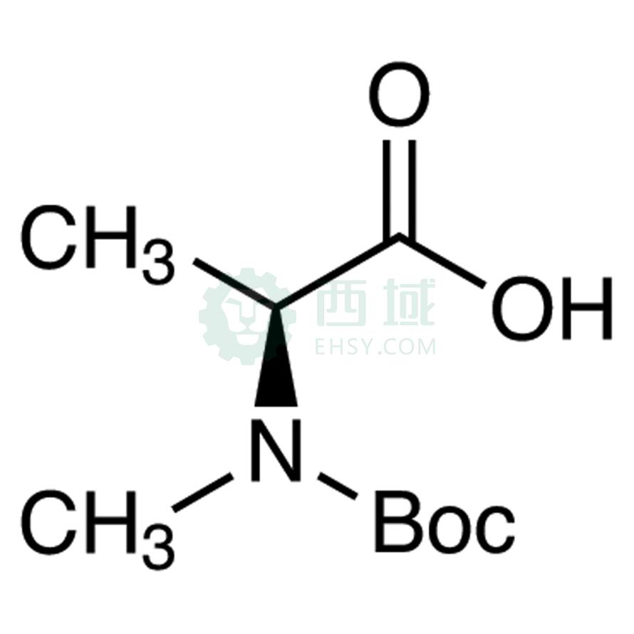 梯希爱/TCI N-(叔丁氧羰基)-N-甲基-L-丙氨酸，B3651-5G CAS:16948-16-6，98.0%，5G 售卖规格：1瓶