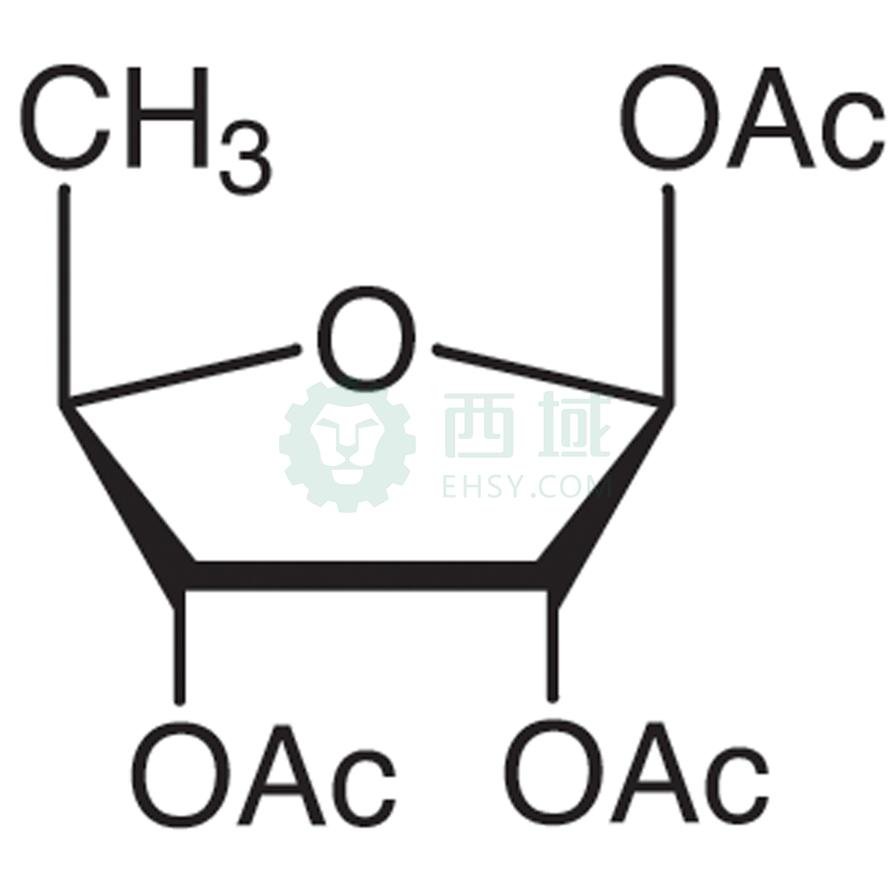 梯希爱/TCI 1,2,3-三-O-乙酰基-5-脱氧-β-D-核糖，T2607-5g CAS:62211-93-2，98.0%，5G 售卖规格：1瓶