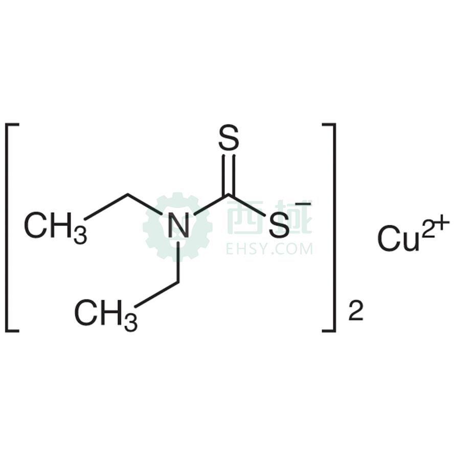 梯希爱/TCI 二乙基二硫代氨基甲酸铜(II)，D0487-25G CAS:13681-87-3，97.0%，25G 售卖规格：1瓶