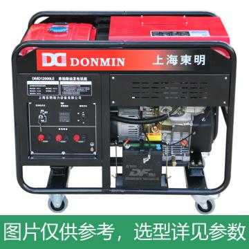 上海东明 开架式单相柴油发电机组，DMD12000LE 10kW，电启动，含电瓶 售卖规格：1台