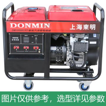 上海东明 开架式单相汽油发电机组，DM15000CXD 12kW，电启动，含电瓶 售卖规格：1台