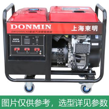 上海东明 开架式单相汽油发电机组，DM12000CXD 10kW，电启动，含电瓶 售卖规格：1台
