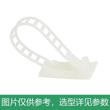 包尔星克 可调式固定座理线夹(白色)，ACLTTGL0Q9-50 OD范围：9-31mm 售卖规格：50条/包