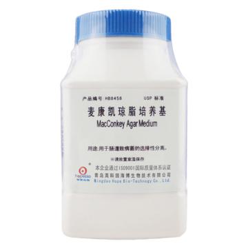海博生物 麦康凯琼脂培养基(USP)(MacConkey Agar Medium)，HB8458 250g，用于肠道致病菌的选择性分离培养 售卖规格：250克/瓶