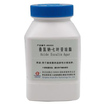 海博生物 叠氮钠-七叶苷琼脂，HB8669 250g，用于微生物培养 售卖规格：250克/瓶