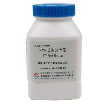 海博生物 BYP琼脂培养基，HB8810 250g，用于巴氏杆菌分离培养 售卖规格：250克/瓶