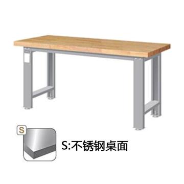 天钢 重量型工作桌，WA-57S 高宽深(mm):800×1500×750,不锈钢桌板,承重（kg）:1000,不含安装 售卖规格：1台